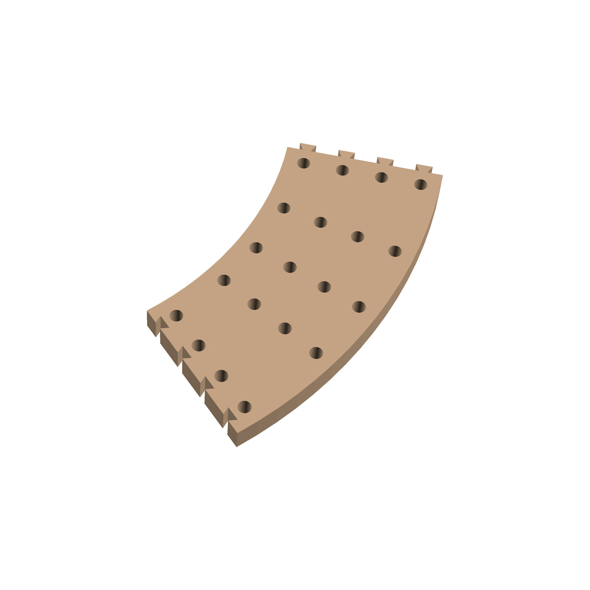 Circle 45° Cribbage Puzzle Piece