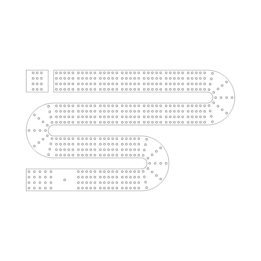 108 Cribbage Board Pattern / Template
