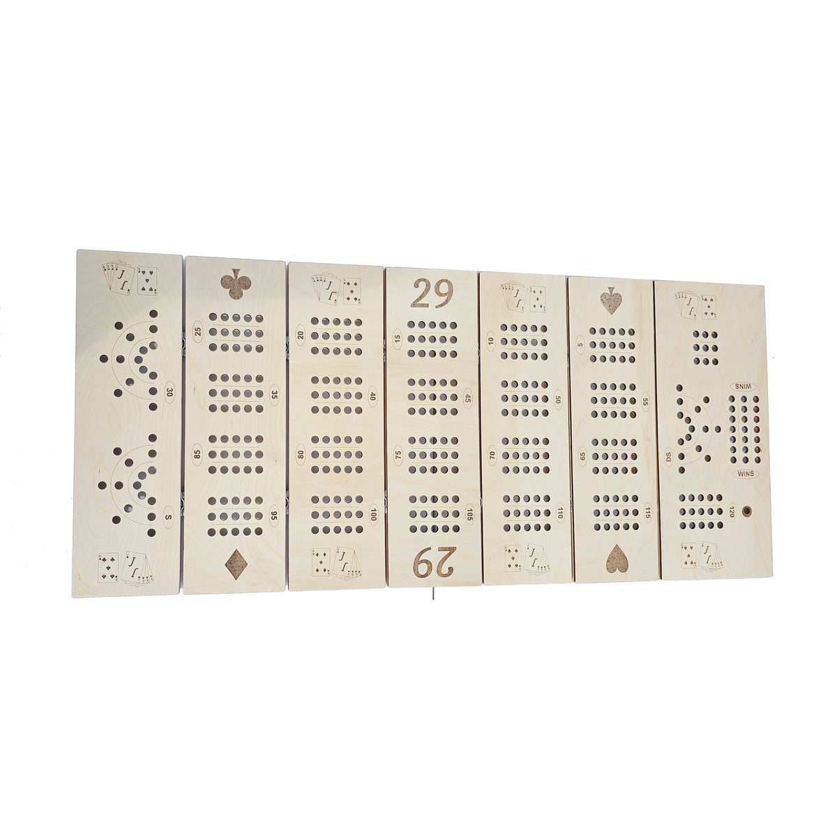 large table sized sectional cribbage board