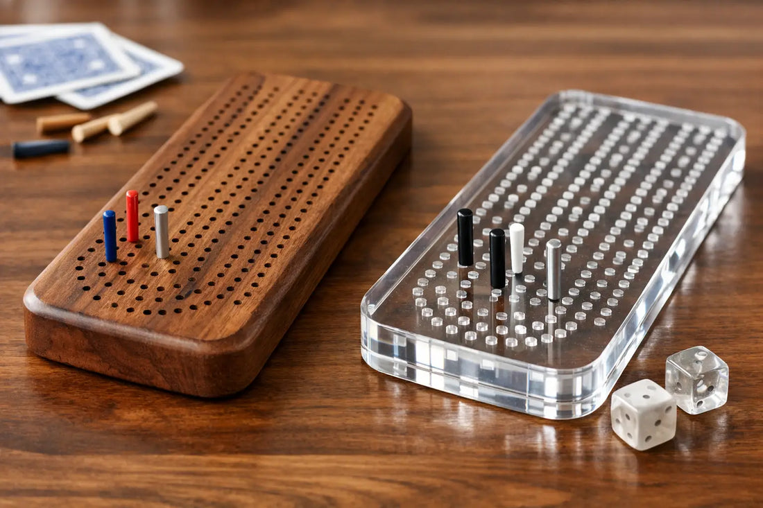 Wood vs Acrylic Cribbage Boards