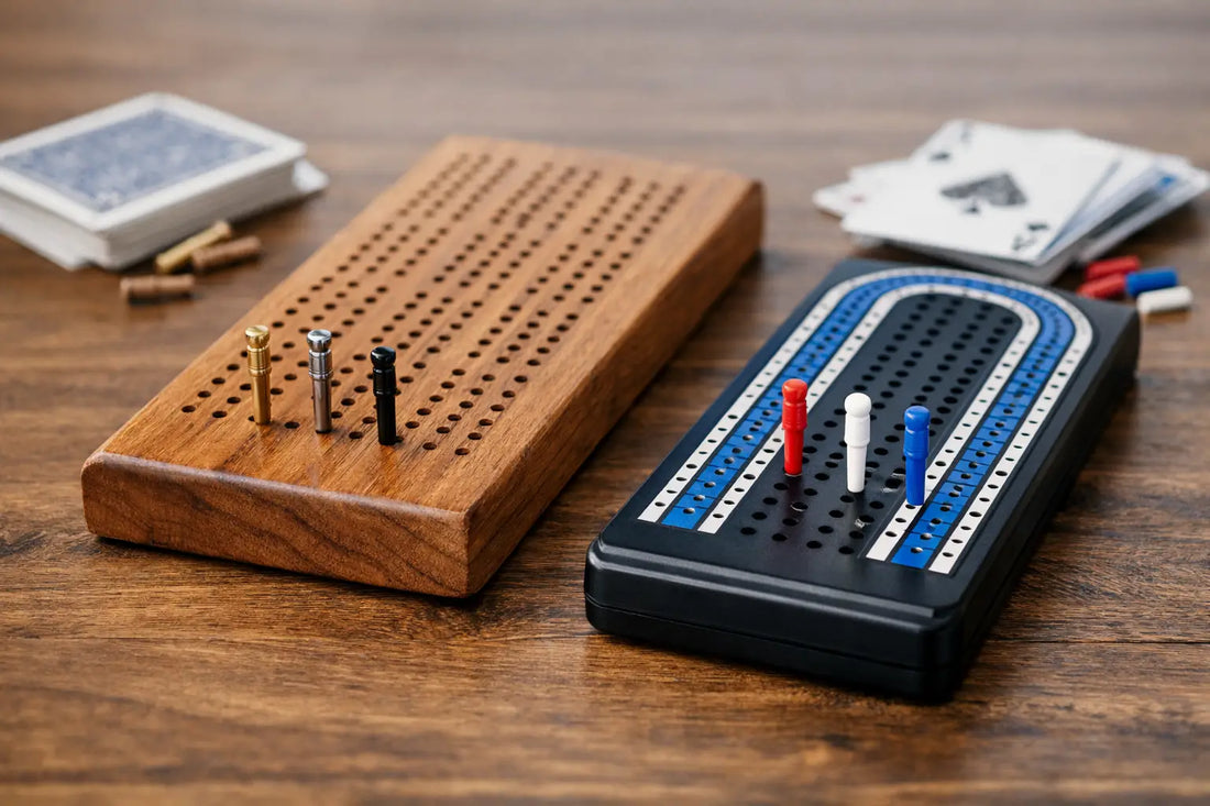 Wooden Cribbage Board vs Plastic