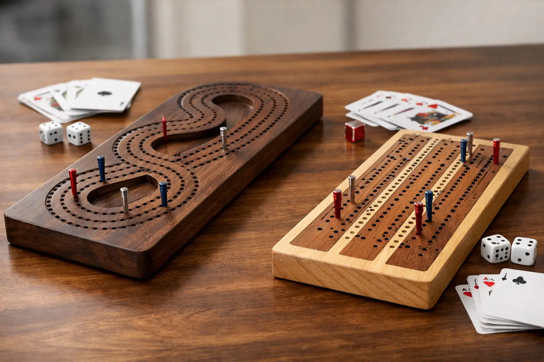Continuous Cribbage Board vs Traditional