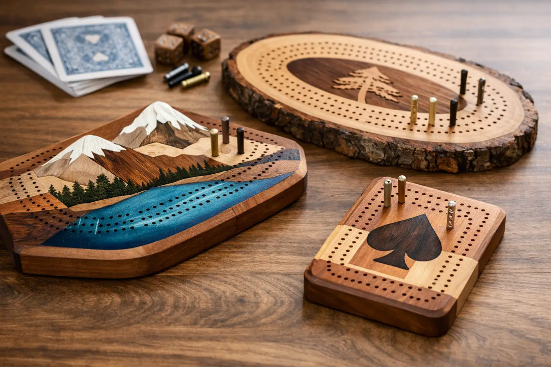 Custom Wooden Cribbage Board Ideas