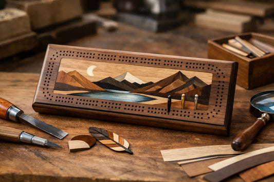 Wood Inlay Techniques for Custom Cribbage Boards