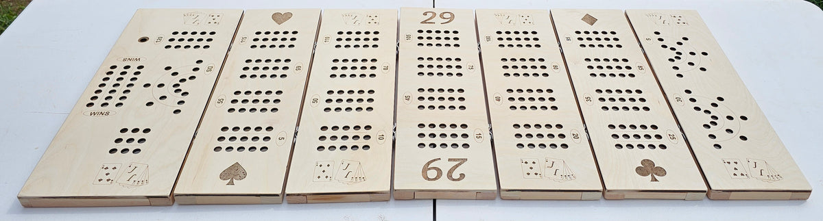 Sectional Cribbage Boards
