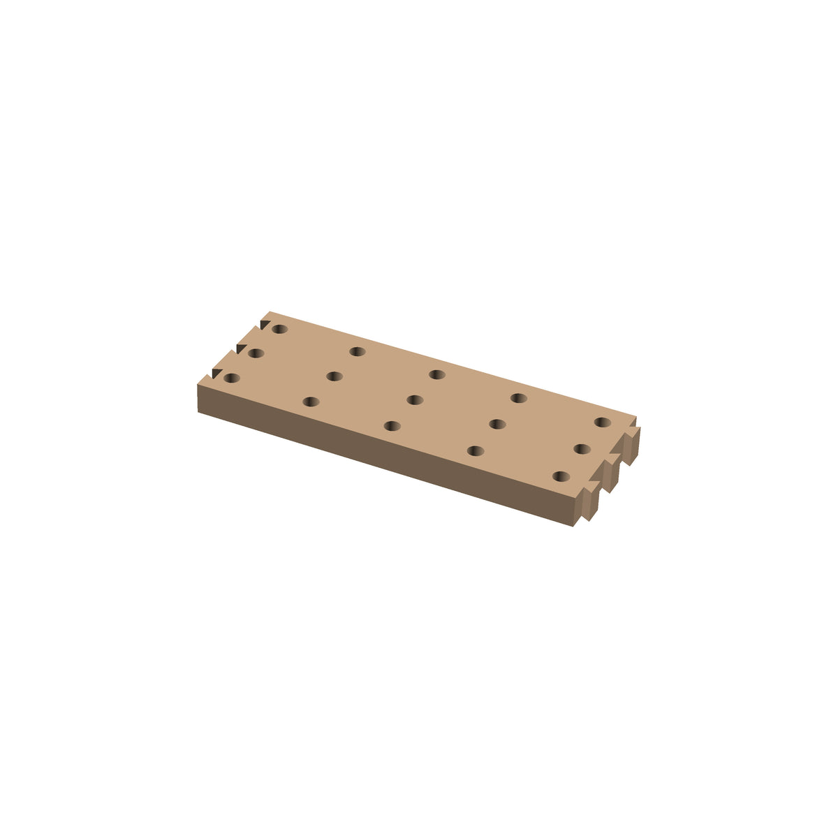 Rectangle Cribbage Puzzle Piece