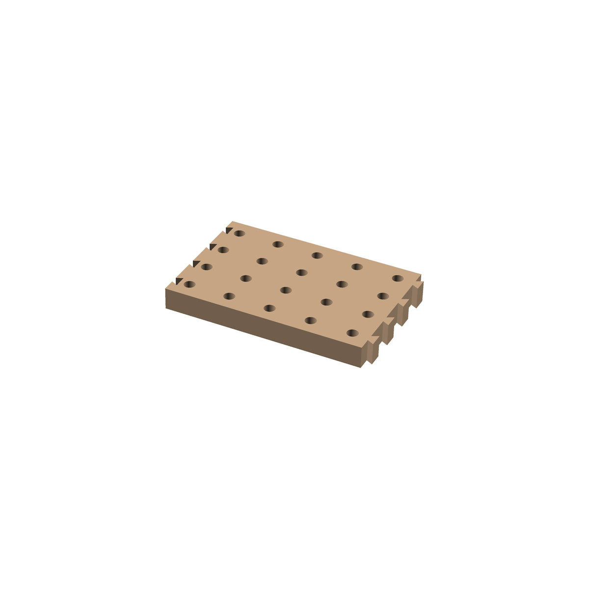 Rectangle Cribbage Puzzle Piece