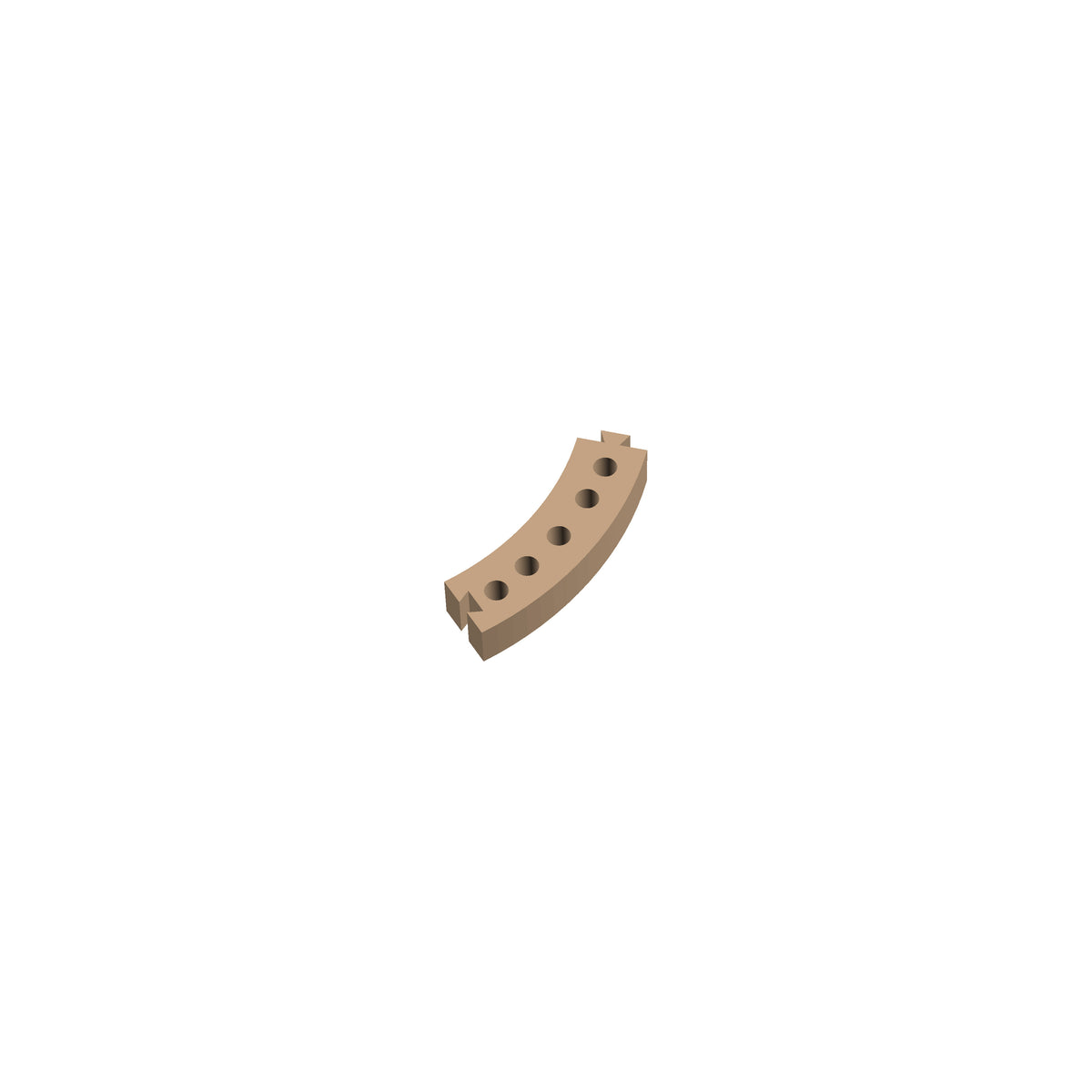 Circle 45° Cribbage Puzzle Piece