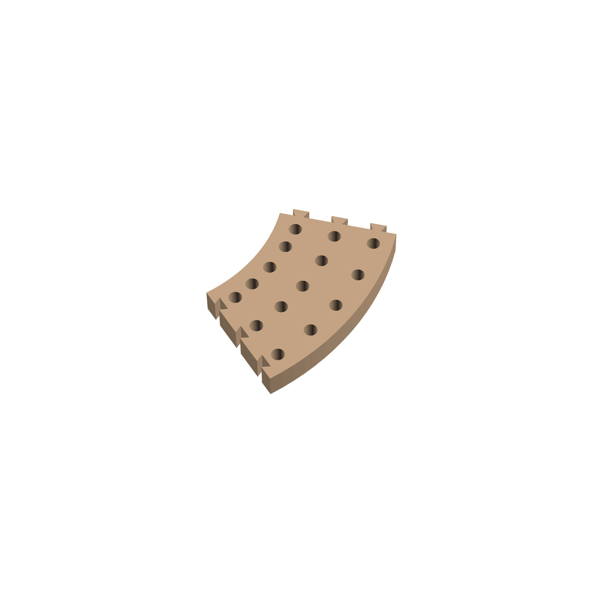 Circle 45° Cribbage Puzzle Piece