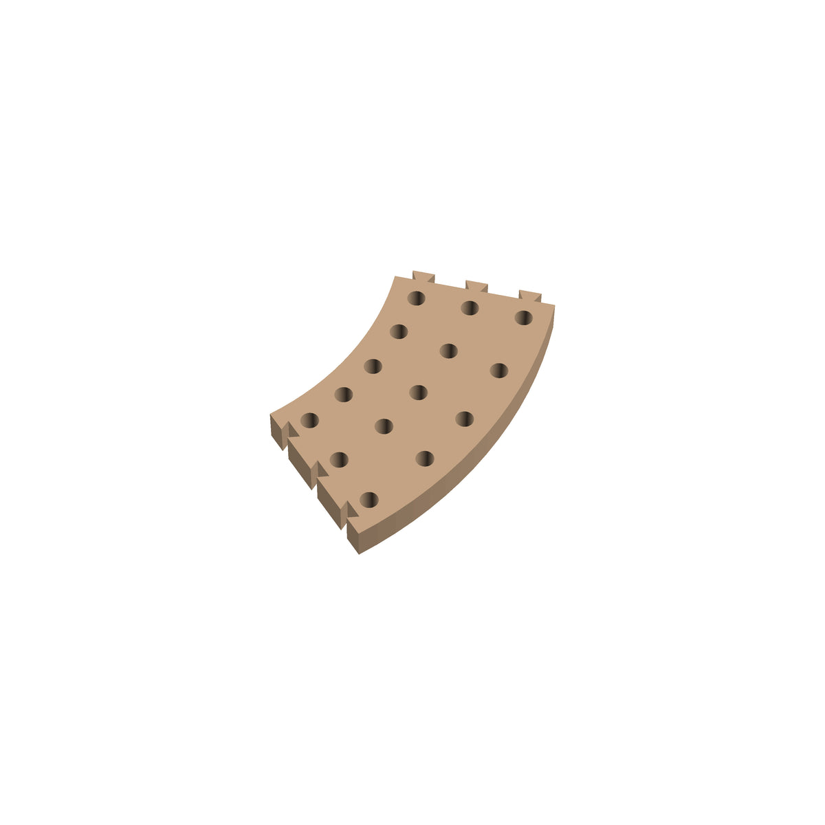 Circle 45° Cribbage Puzzle Piece