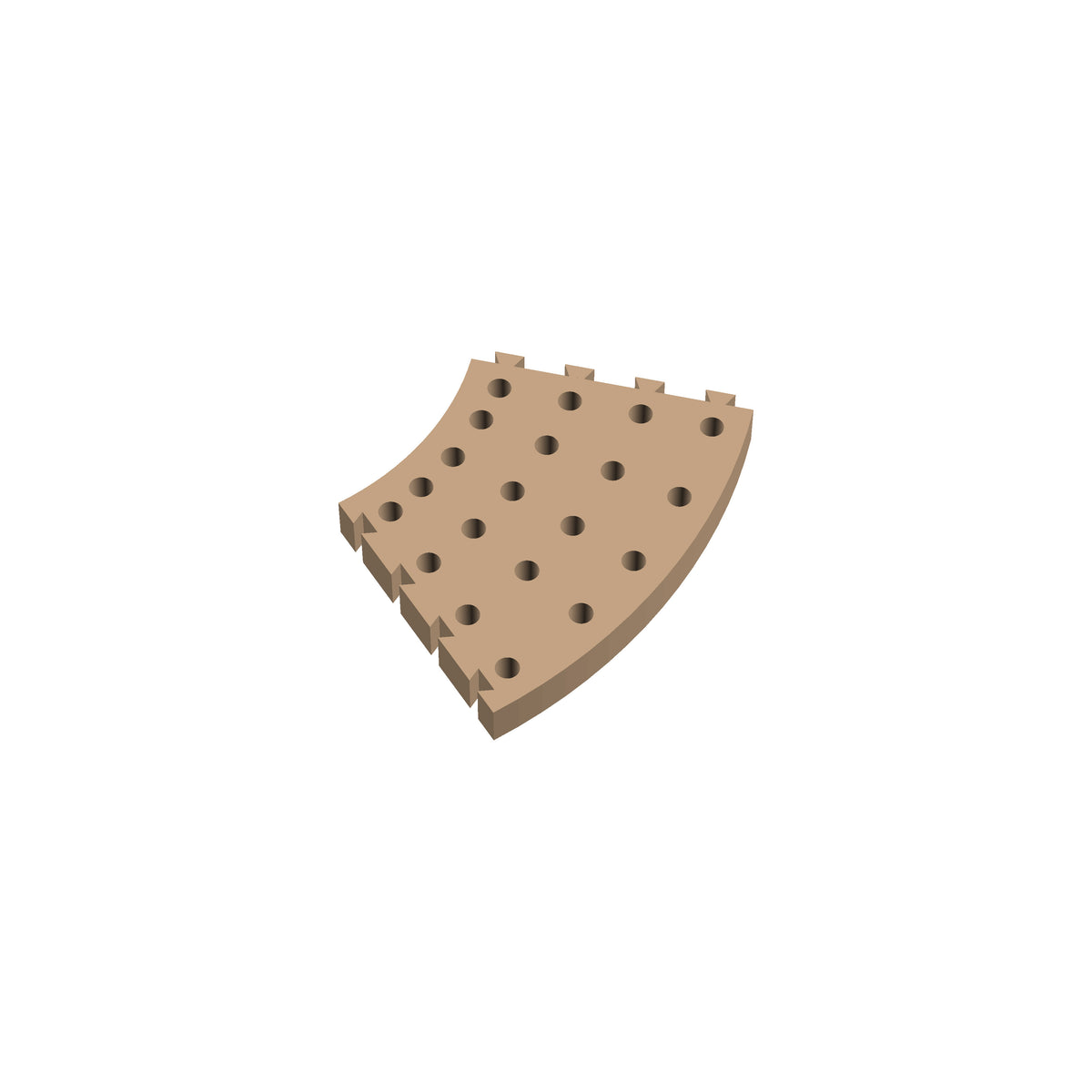 Circle 45° Cribbage Puzzle Piece