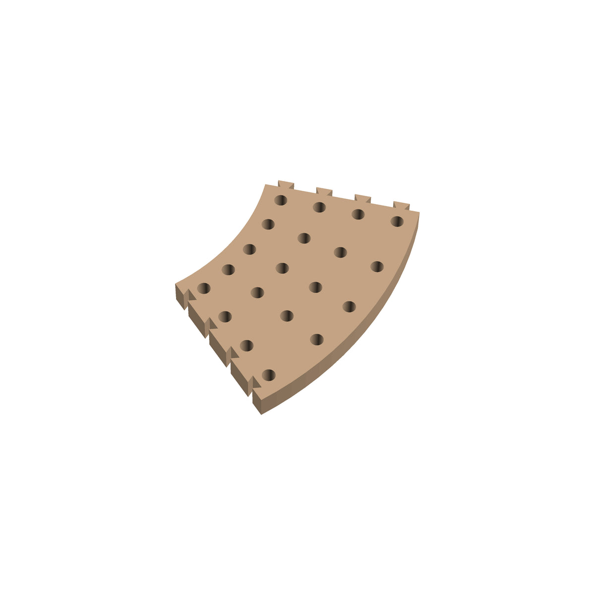 Circle 45° Cribbage Puzzle Piece