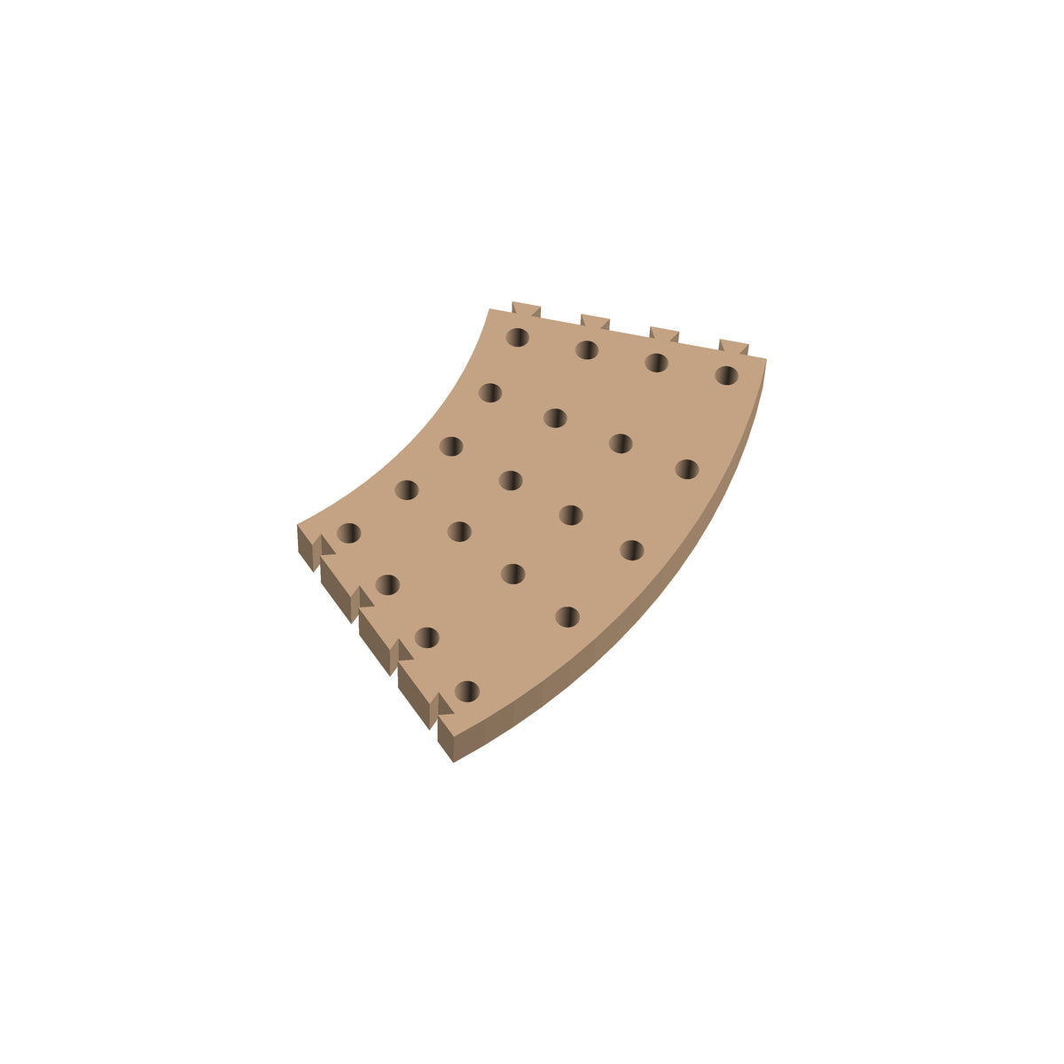 Circle 45° Cribbage Puzzle Piece
