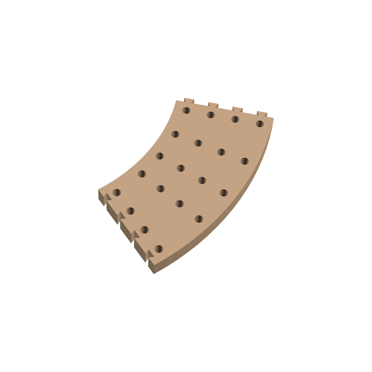 Circle 45° Cribbage Puzzle Piece