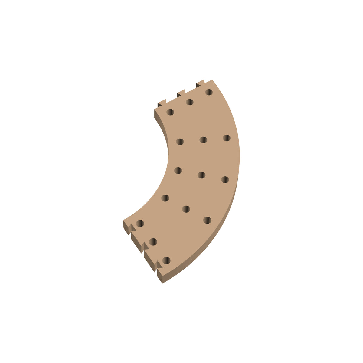Circle 90° Cribbage Puzzle Piece