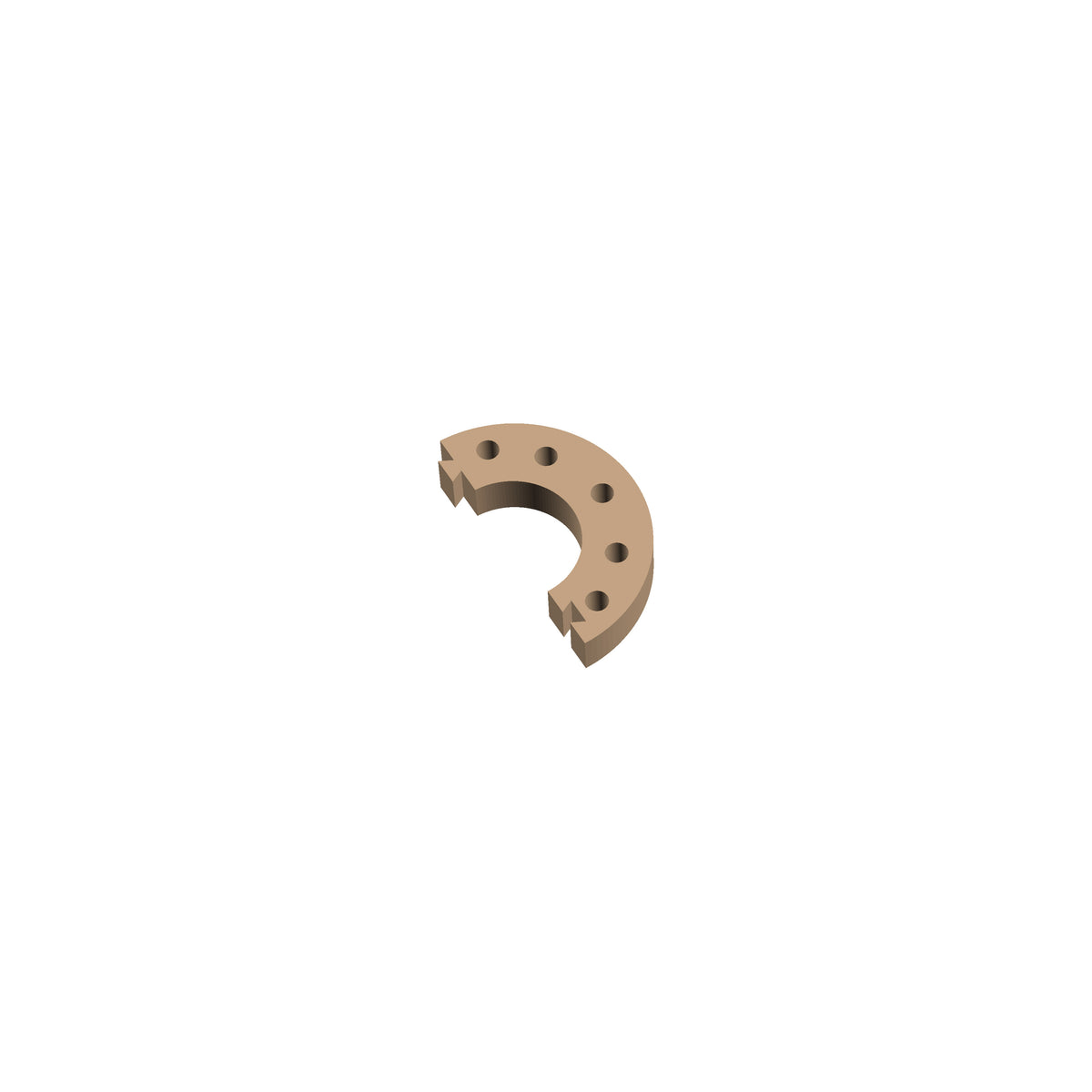 Circle 180° Cribbage Puzzle Piece