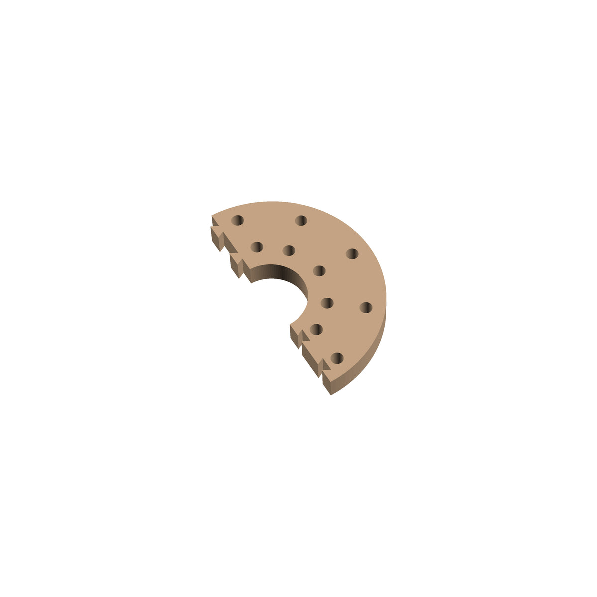 Circle 180° Cribbage Puzzle Piece