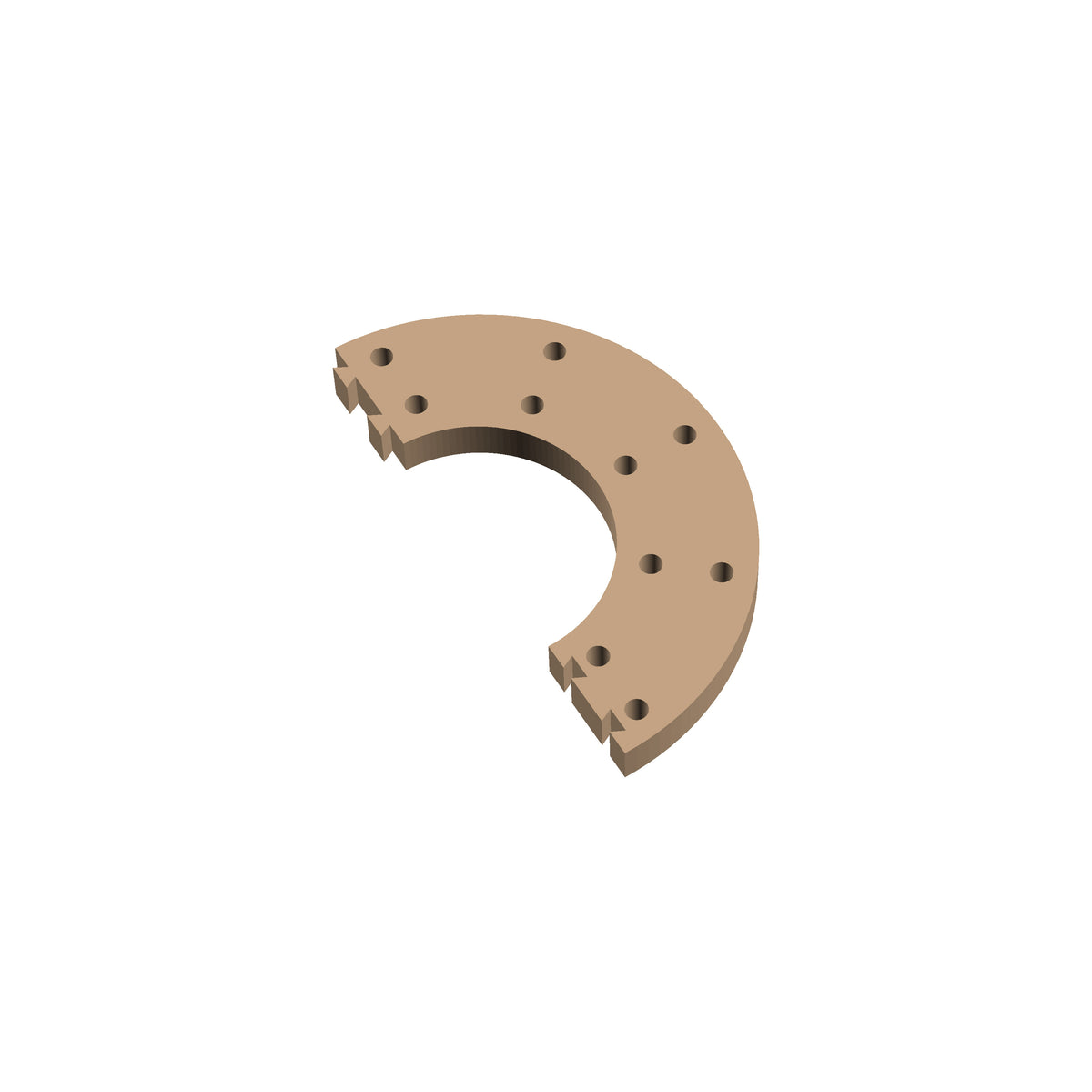 Circle 180° Cribbage Puzzle Piece