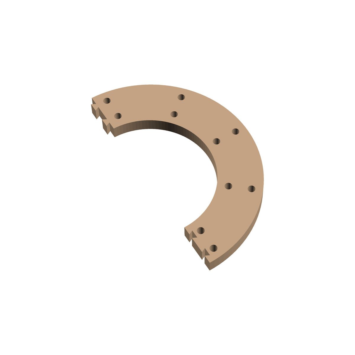 Circle 180° Cribbage Puzzle Piece