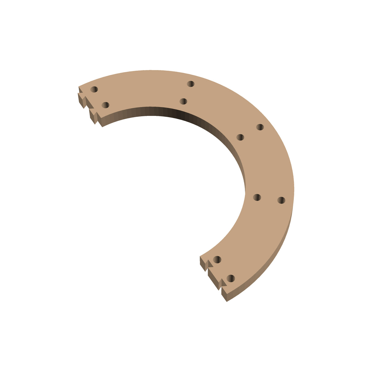 Circle 180° Cribbage Puzzle Piece