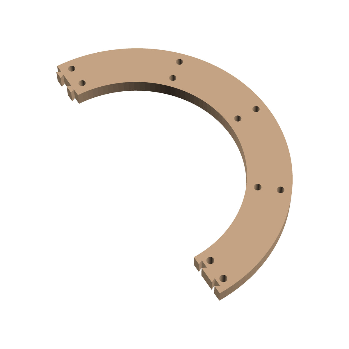 Circle 180° Cribbage Puzzle Piece