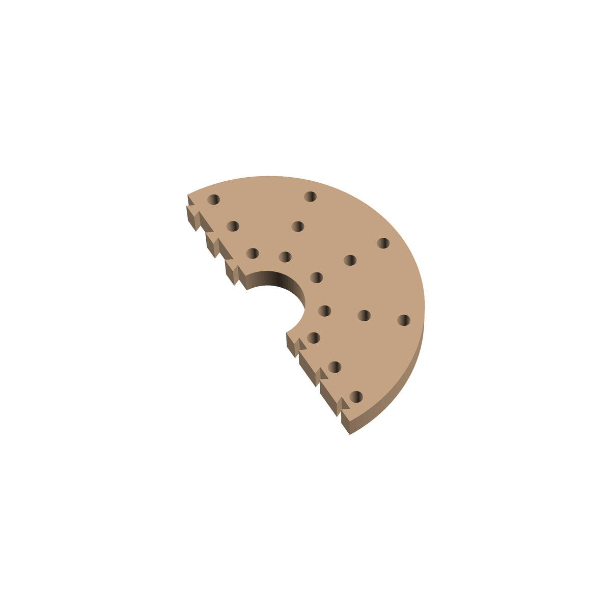 Circle 180° Cribbage Puzzle Piece
