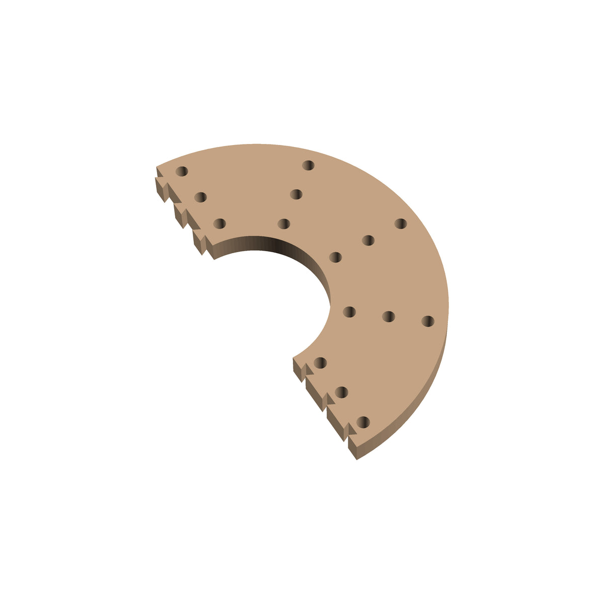 Circle 180° Cribbage Puzzle Piece
