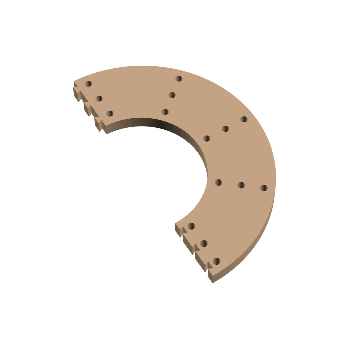 Circle 180° Cribbage Puzzle Piece