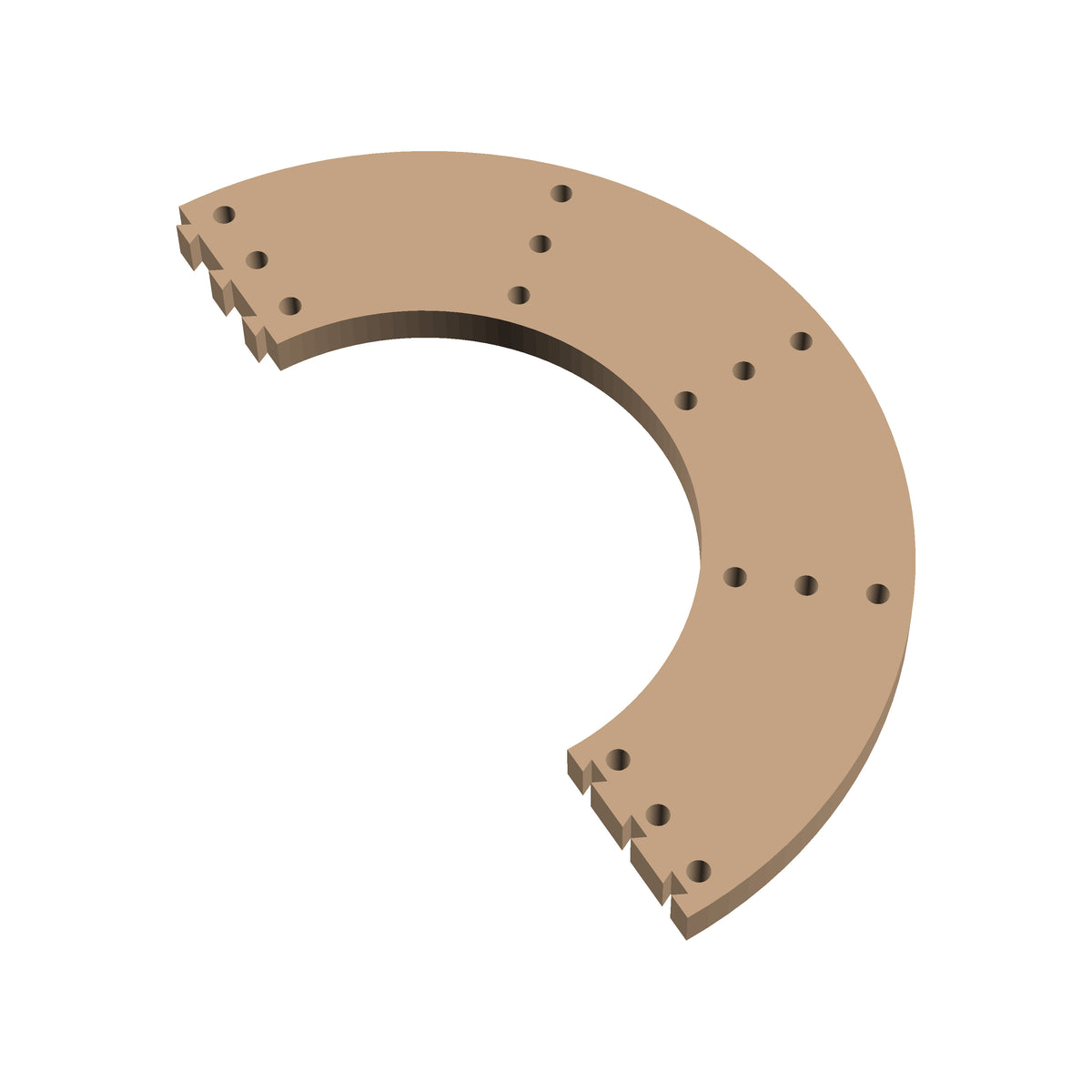 Circle 180° Cribbage Puzzle Piece
