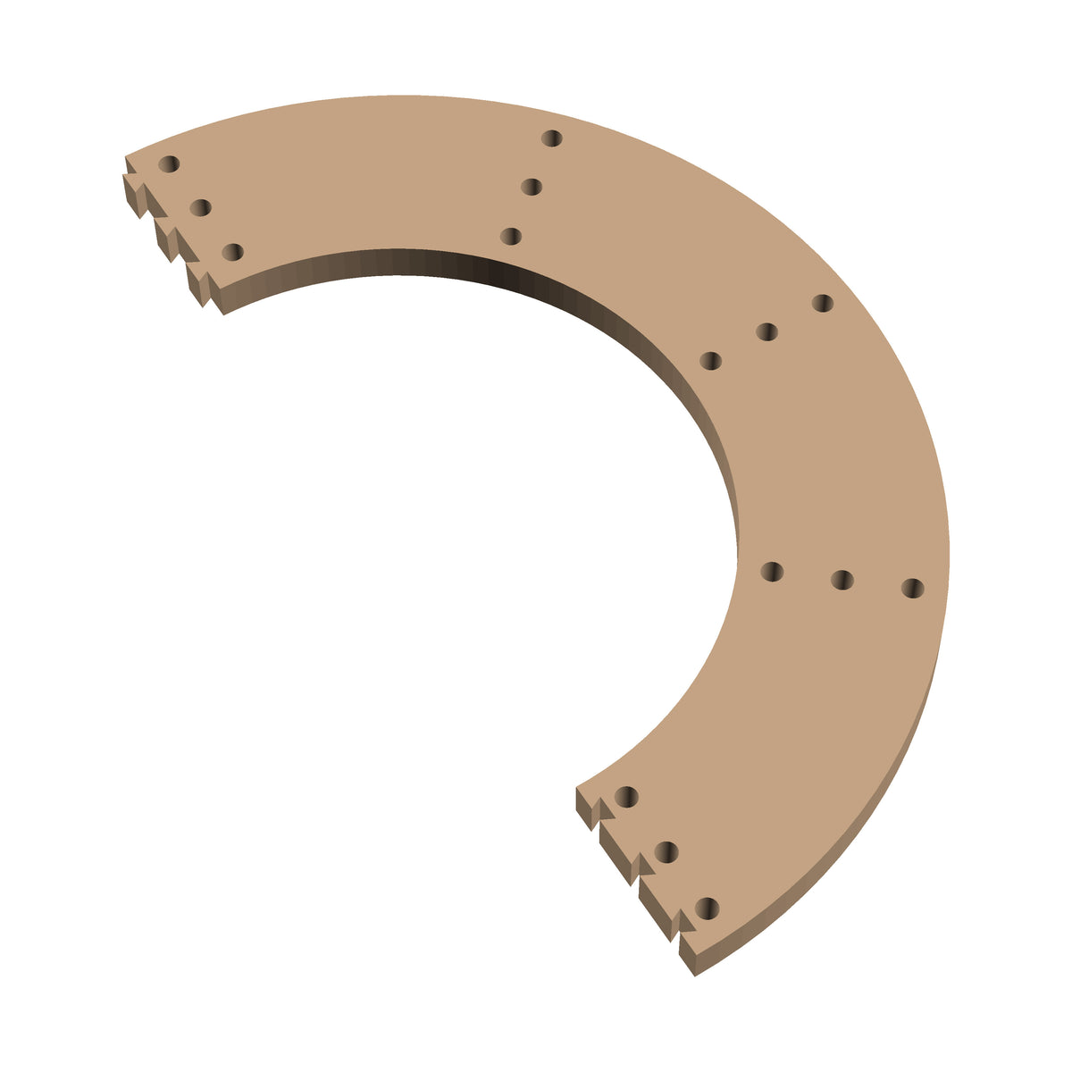 Circle 180° Cribbage Puzzle Piece
