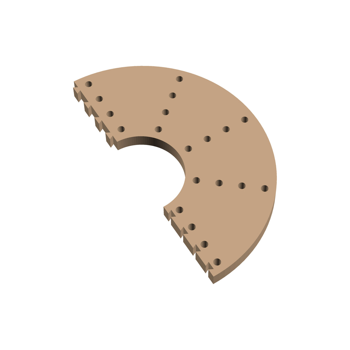 Circle 180° Cribbage Puzzle Piece