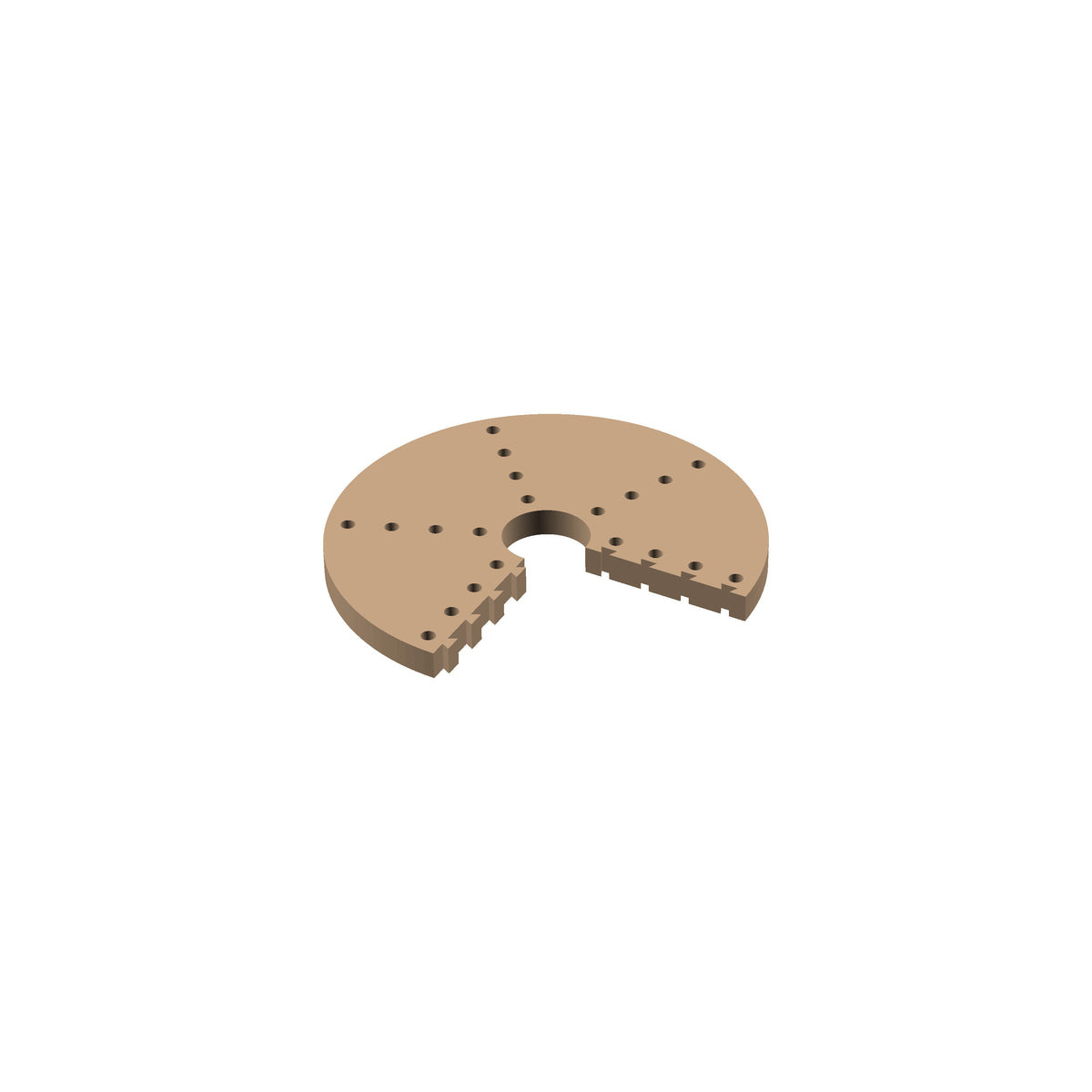 Circle  270° Cribbage Puzzle Piece