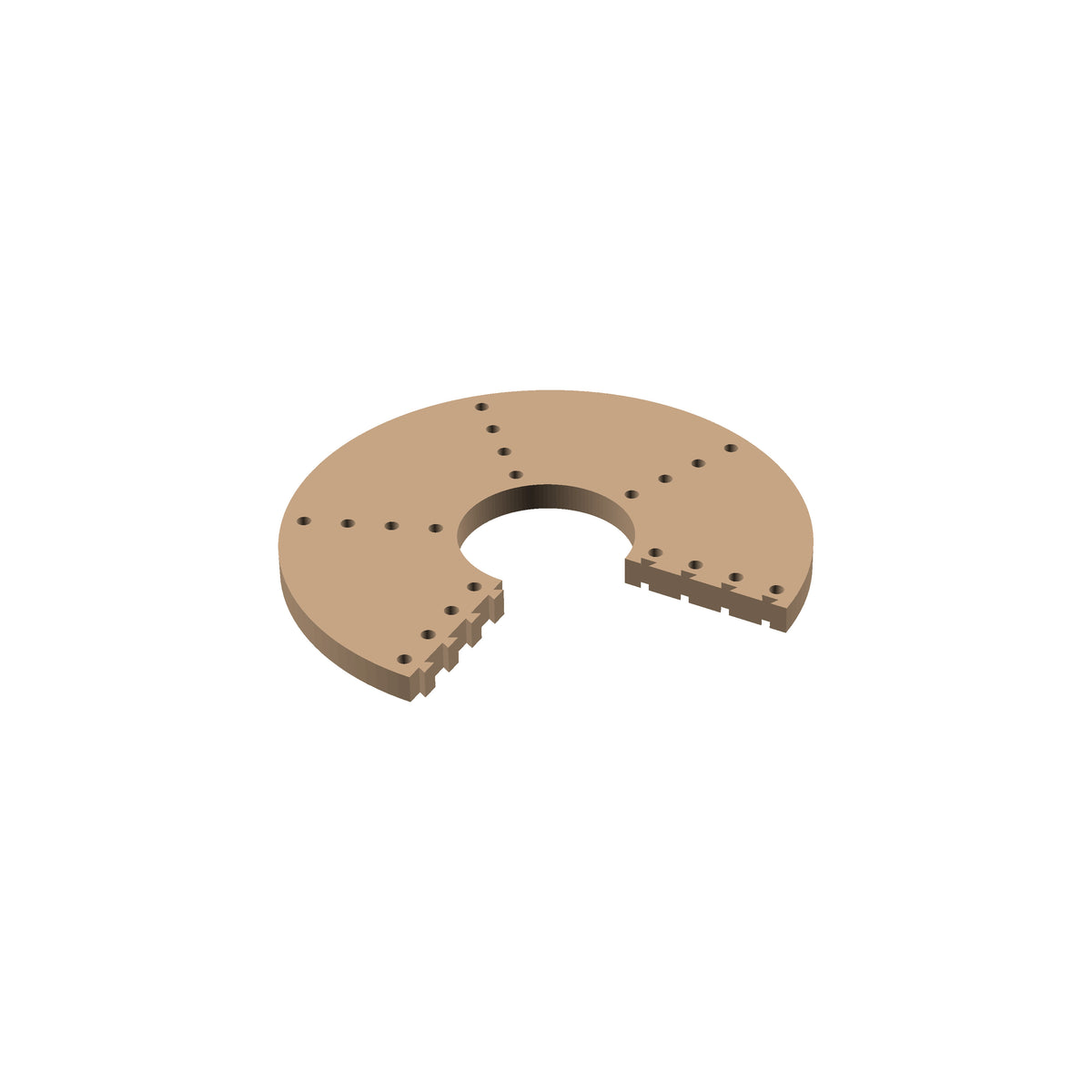 Circle  270° Cribbage Puzzle Piece
