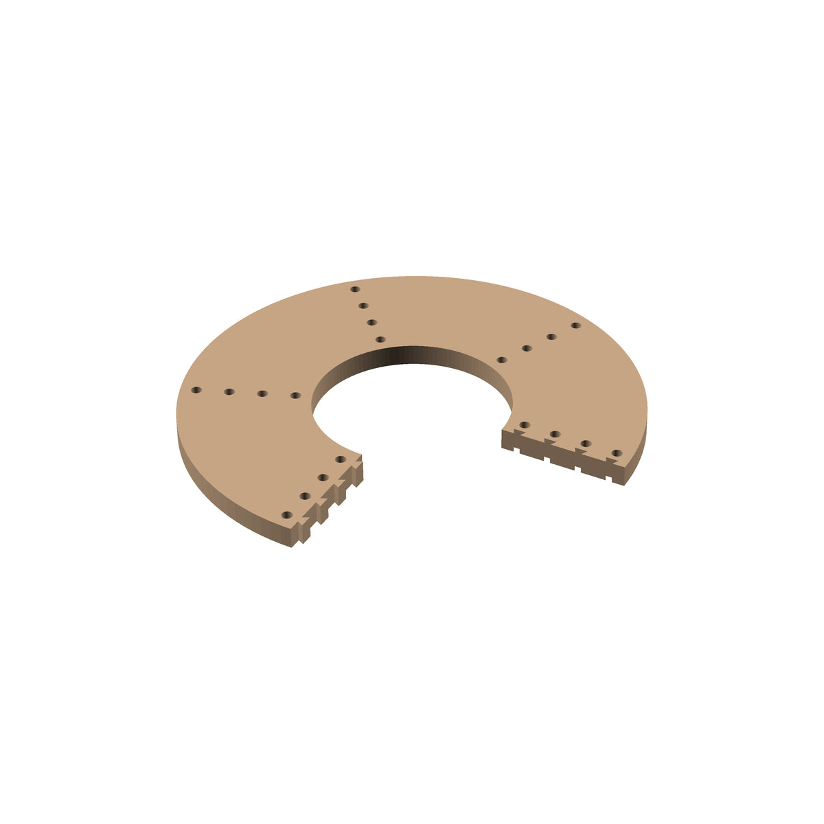 Circle  270° Cribbage Puzzle Piece