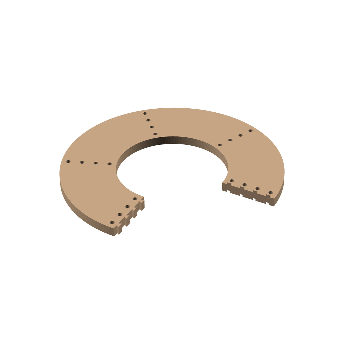 Circle  270° Cribbage Puzzle Piece
