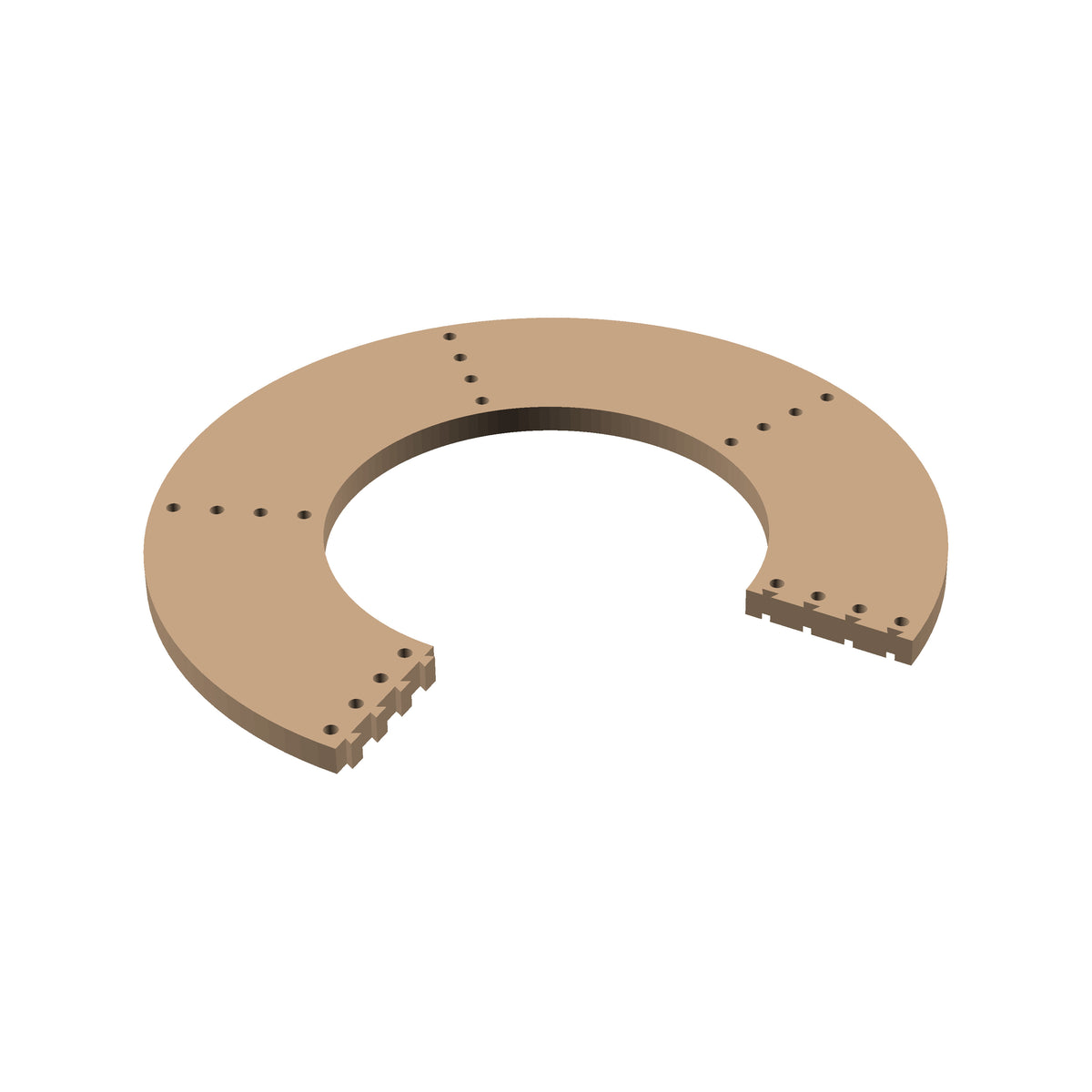 Circle  270° Cribbage Puzzle Piece