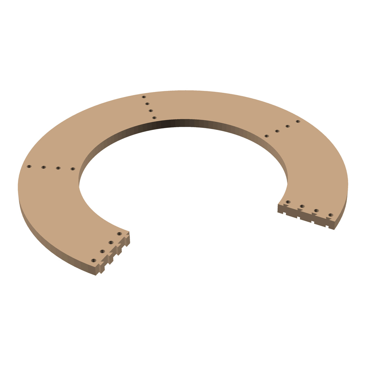 Circle  270° Cribbage Puzzle Piece
