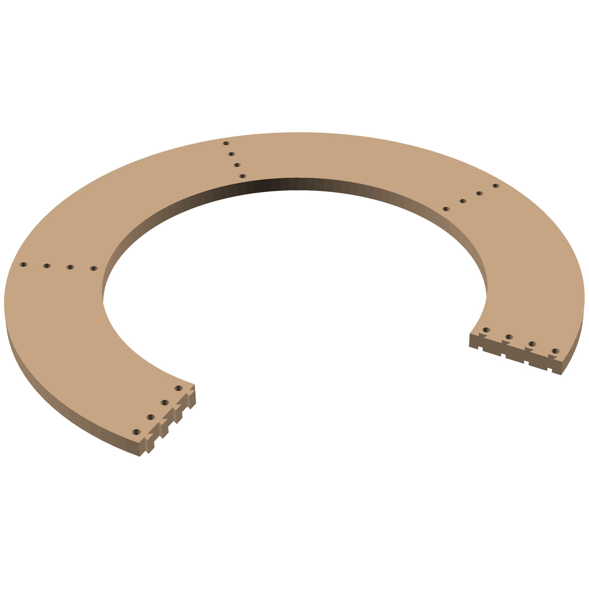 Circle  270° Cribbage Puzzle Piece