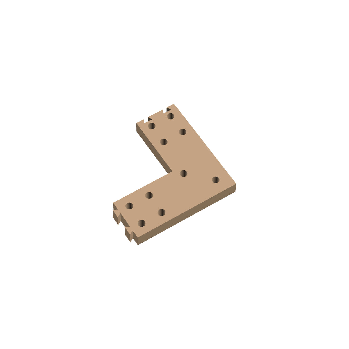 Square Corner Cribbage Puzzle Piece