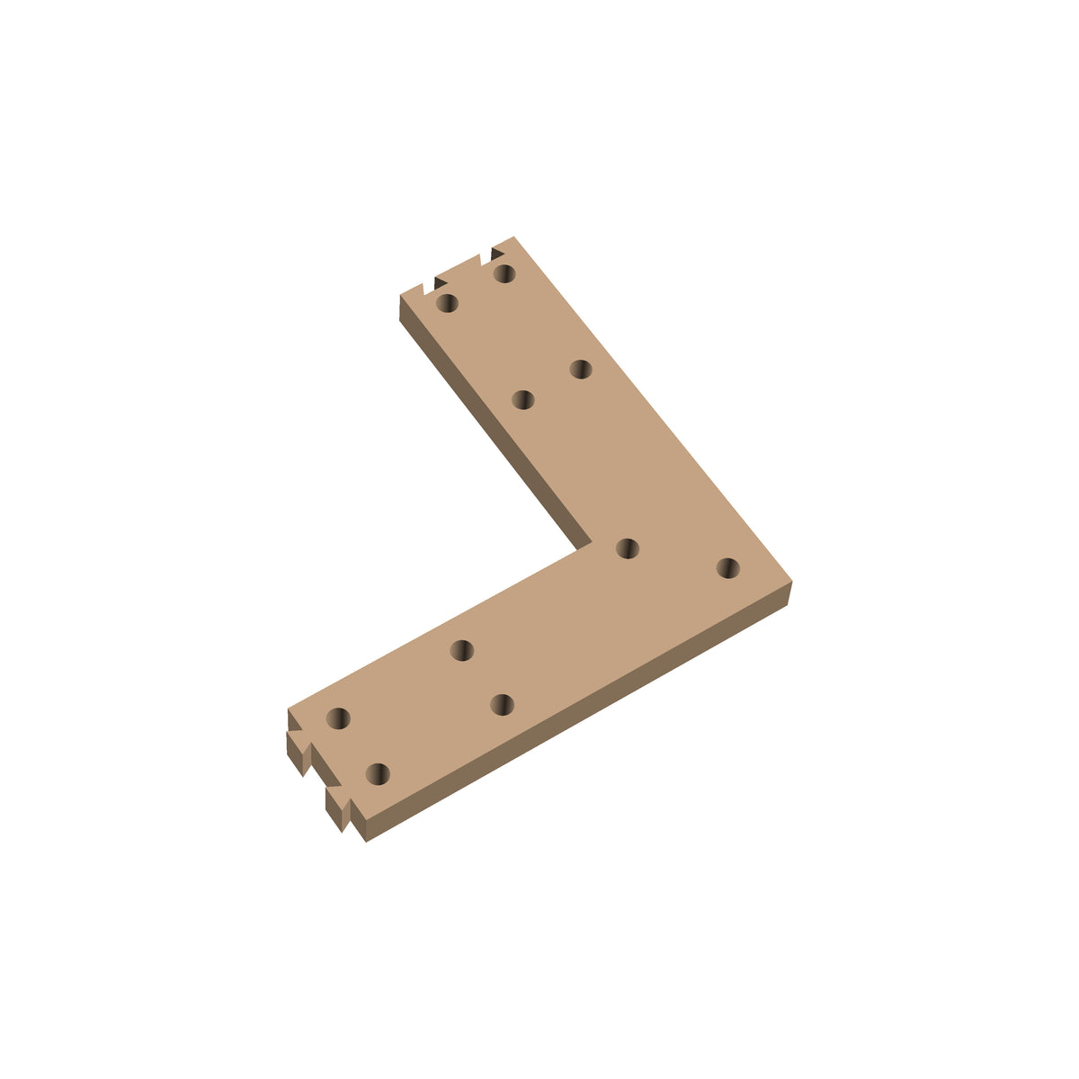 Square Corner Cribbage Puzzle Piece
