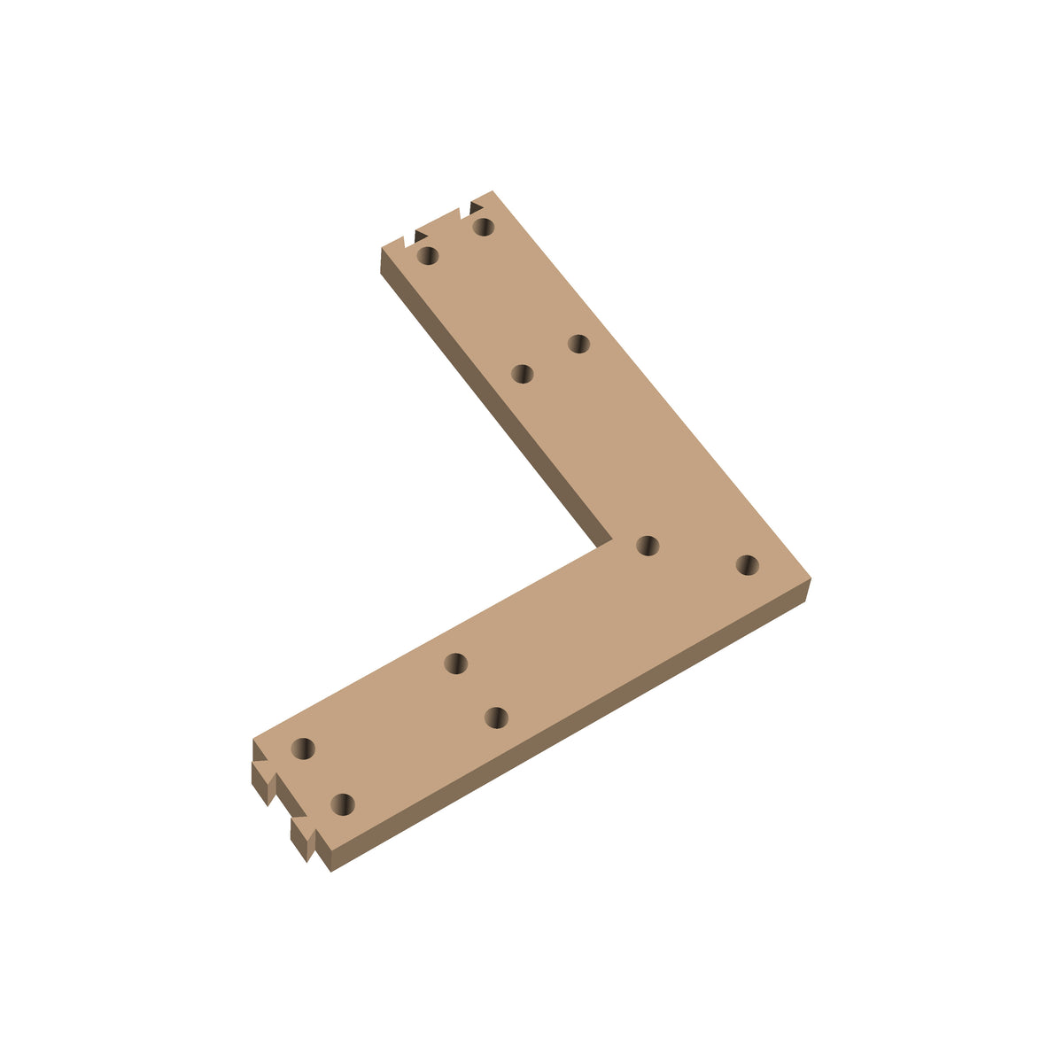 Square Corner Cribbage Puzzle Piece
