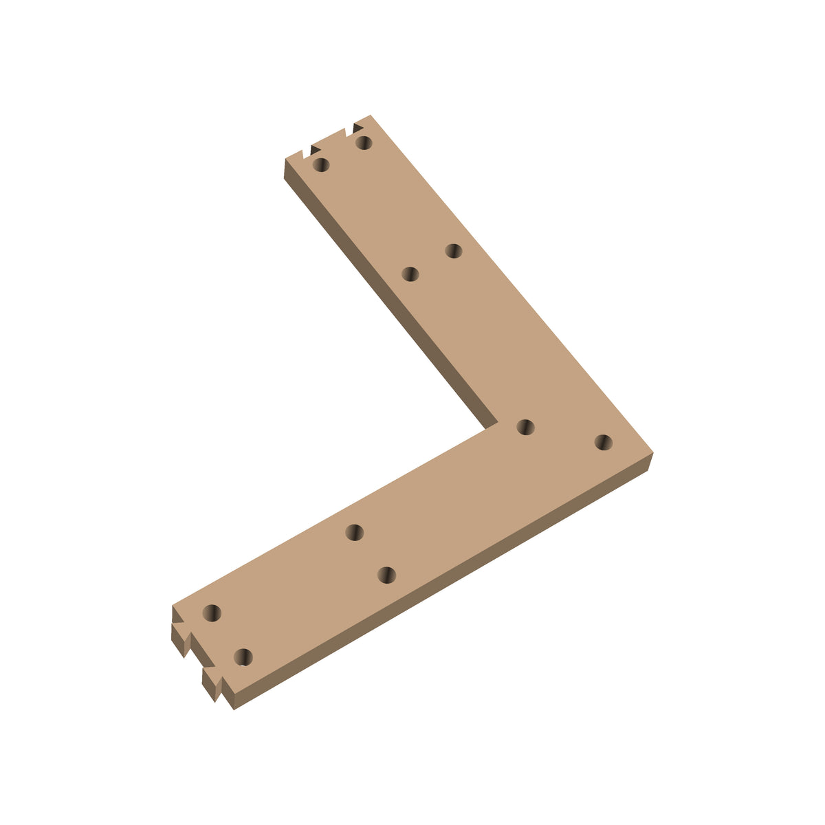 Square Corner Cribbage Puzzle Piece