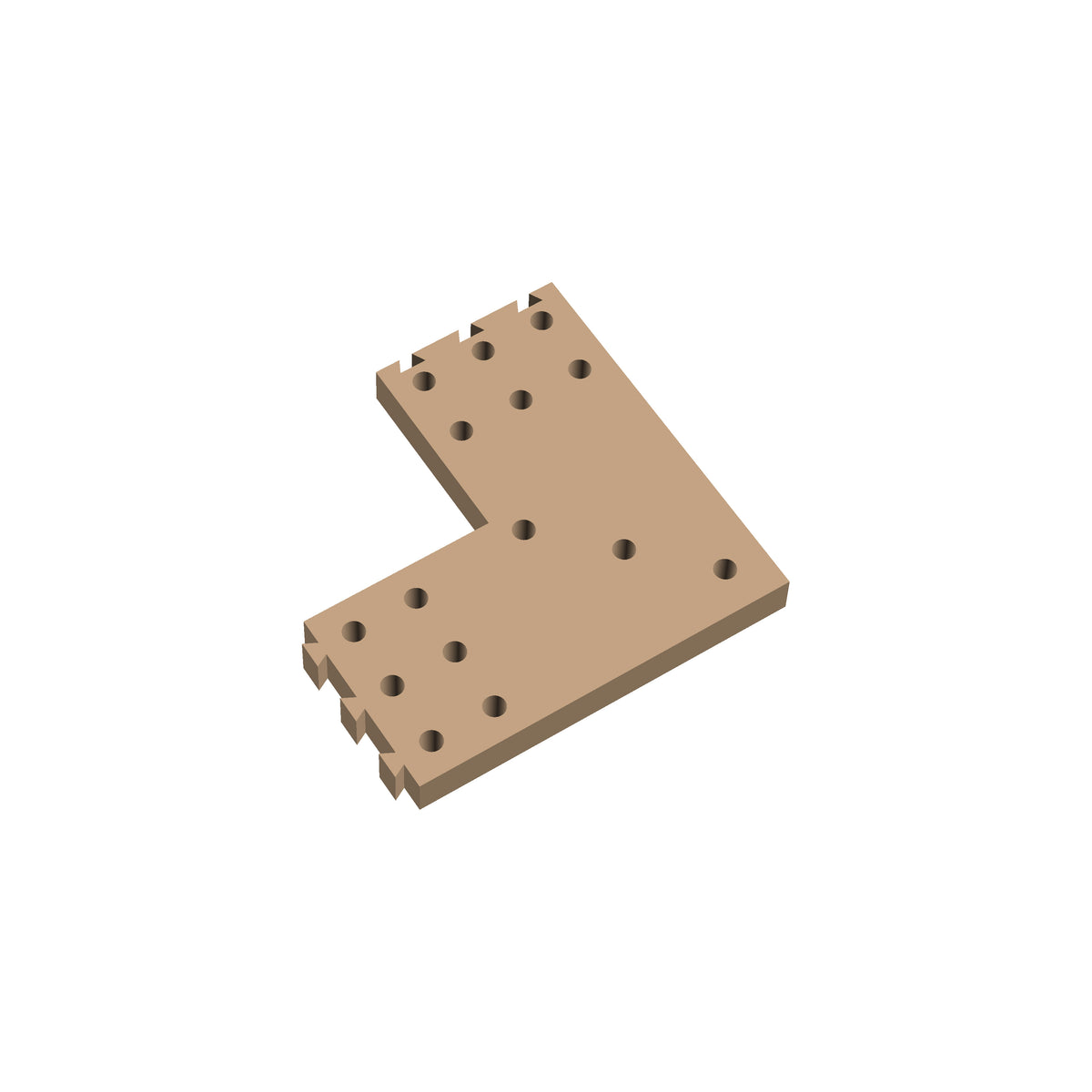 Square Corner Cribbage Puzzle Piece