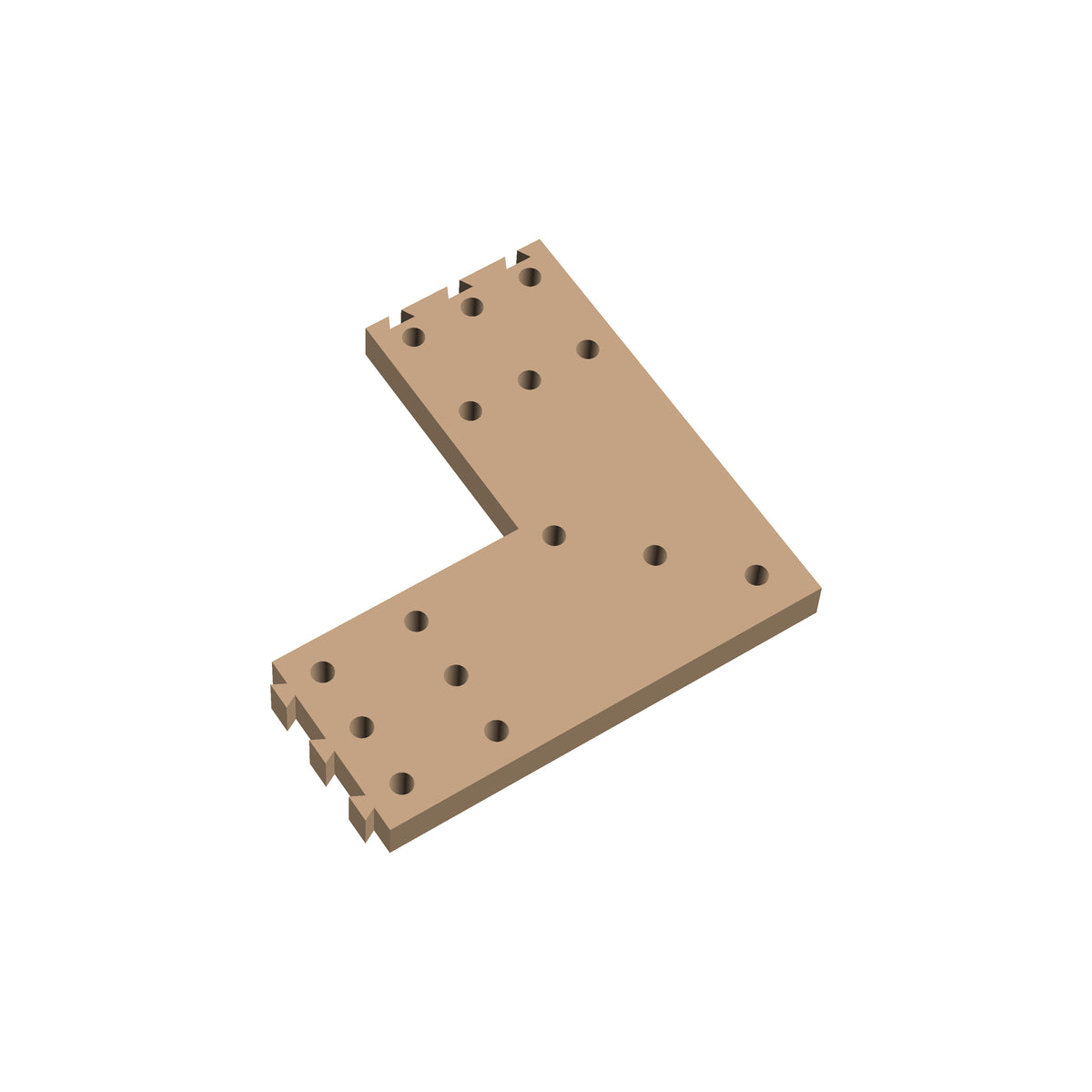Square Corner Cribbage Puzzle Piece