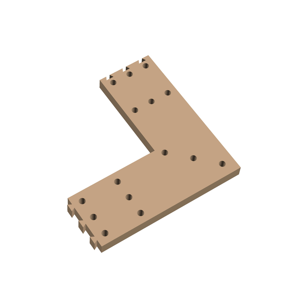 Square Corner Cribbage Puzzle Piece