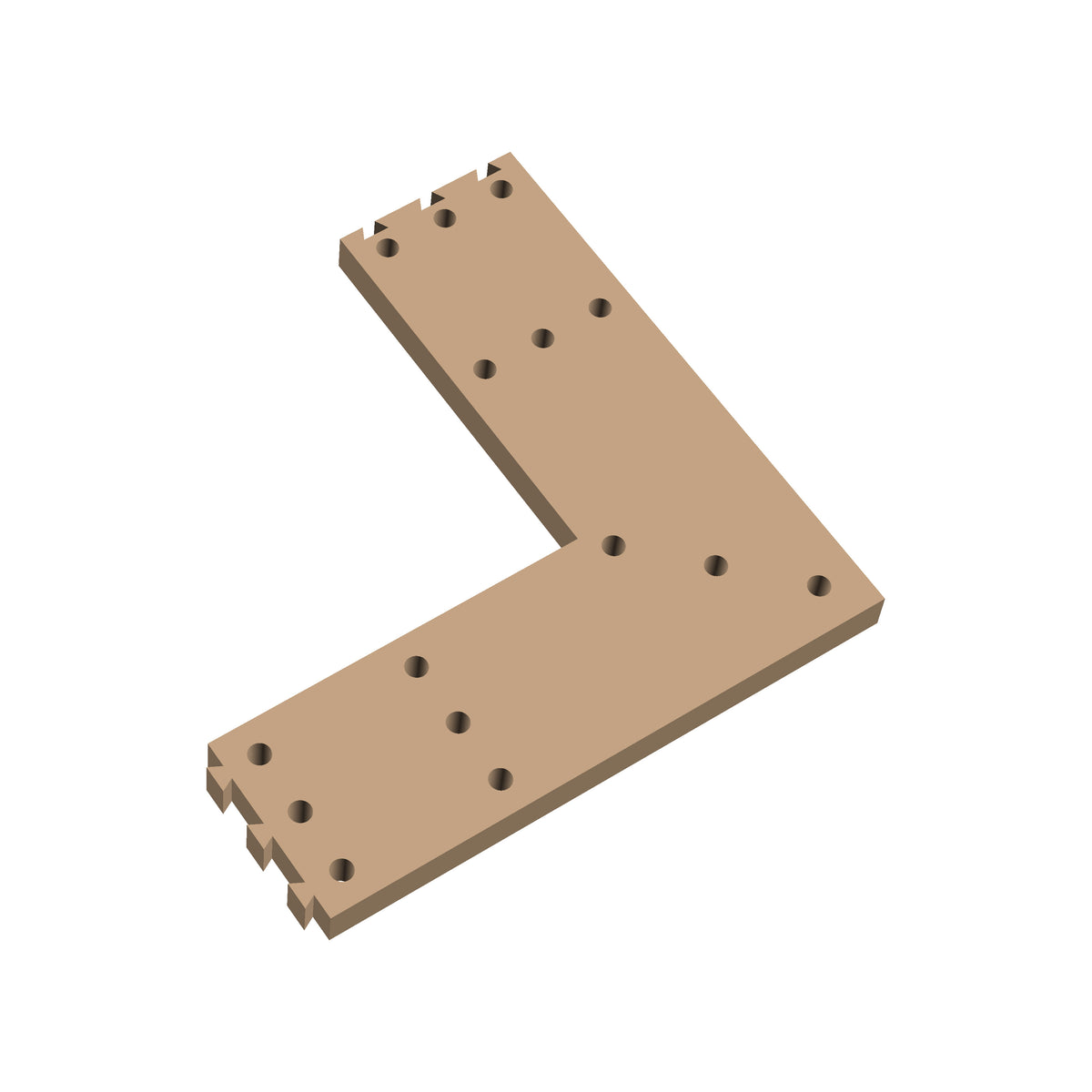 Square Corner Cribbage Puzzle Piece