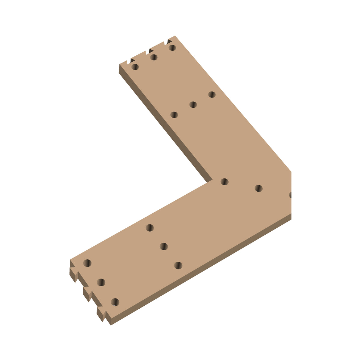 Square Corner Cribbage Puzzle Piece