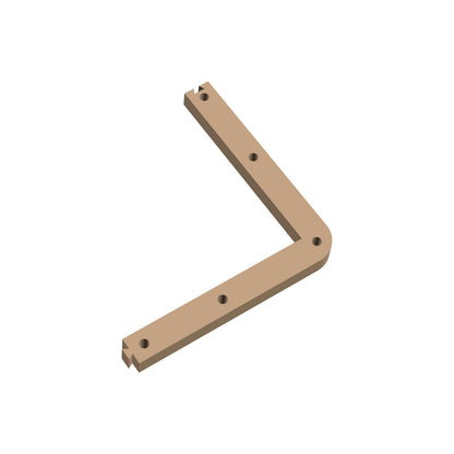 Square Corner Rounded Cribbage Puzzle Piece
