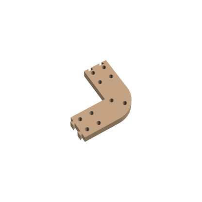 Square Corner Rounded Cribbage Puzzle Piece