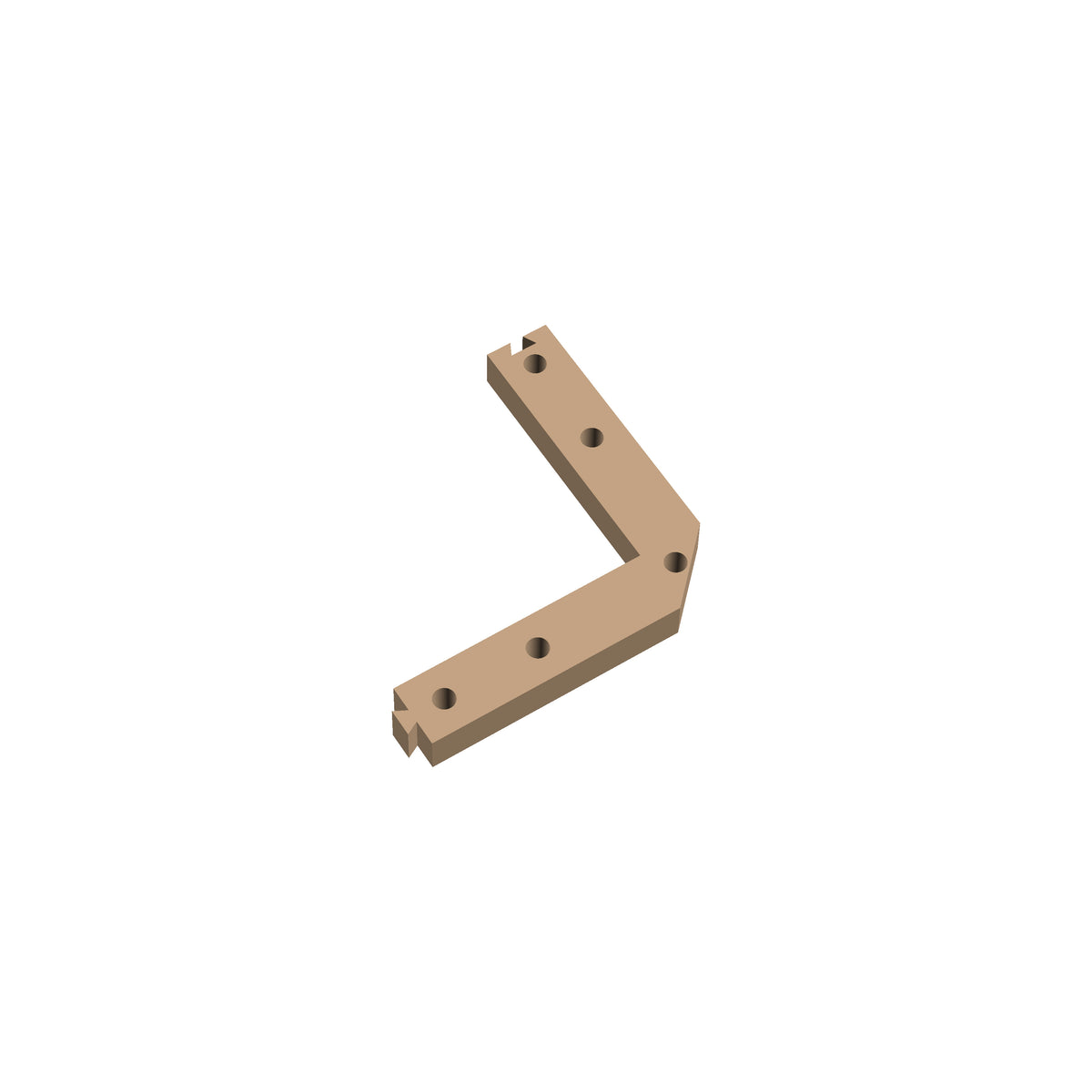 Square Corner 45 Cribbage Puzzle Piece